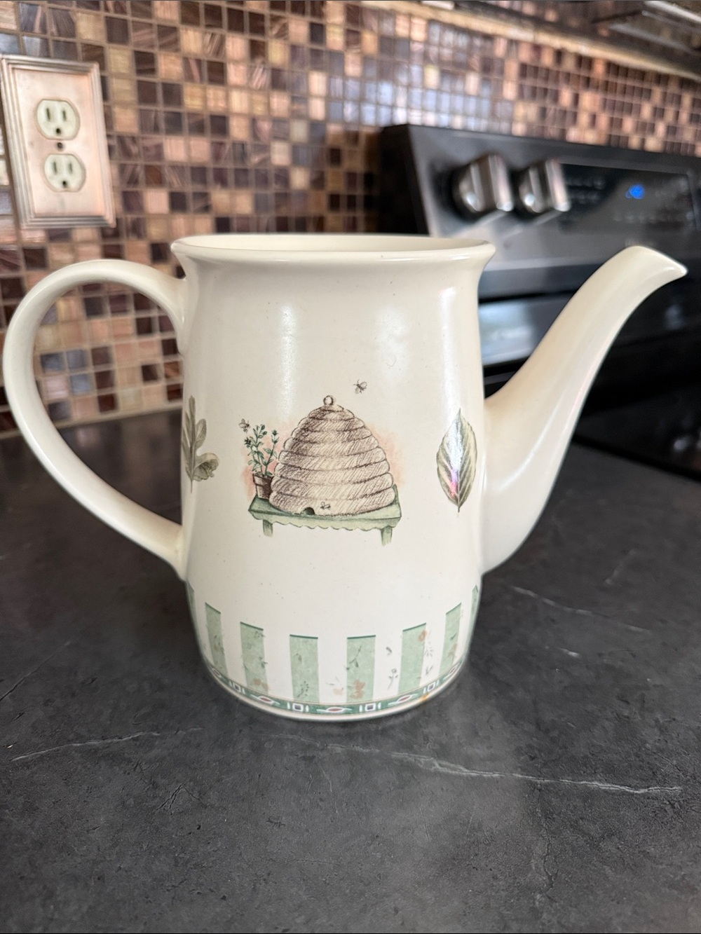 Pfaltzgraff Naturewood Ceramic Pitcher